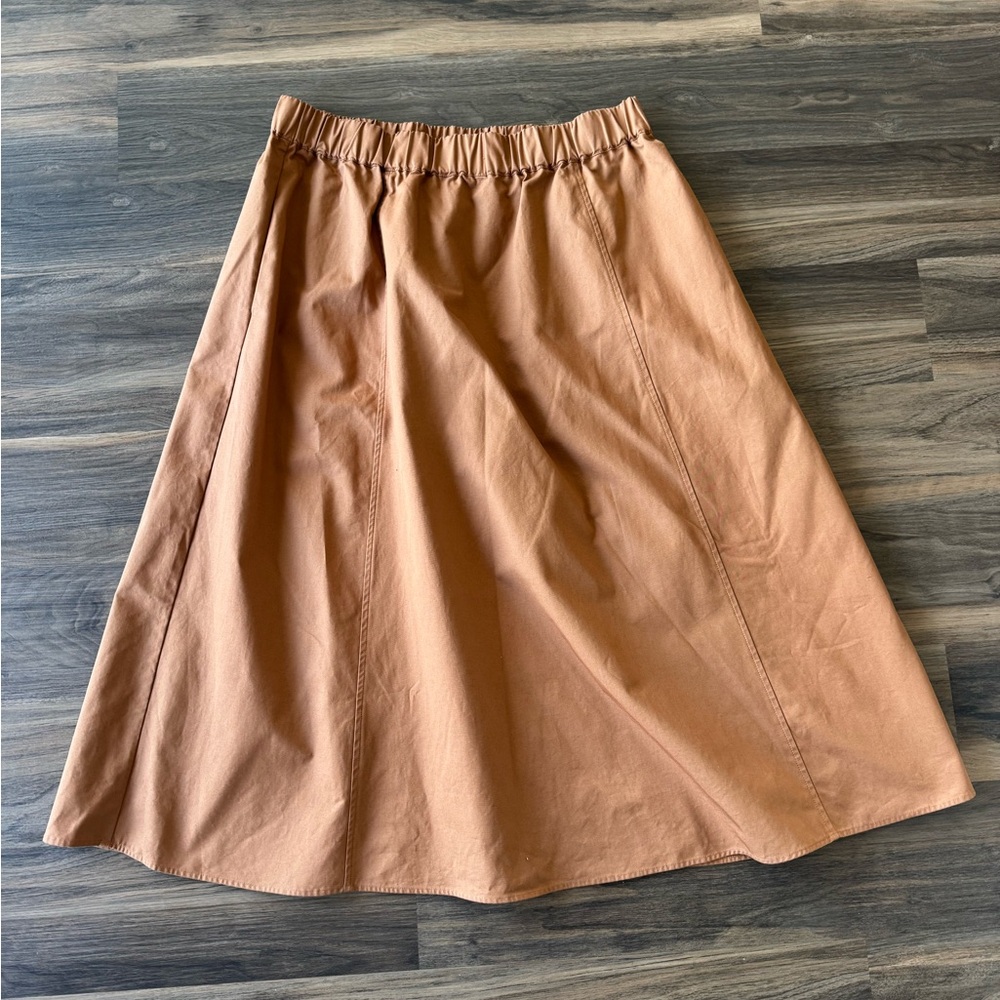 Marie Oliver Sasha Skirt - Tan Pull On Skirt Sz XL